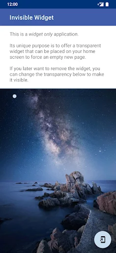 Invisible Widget