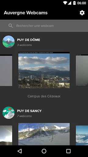 Auvergne Webcams