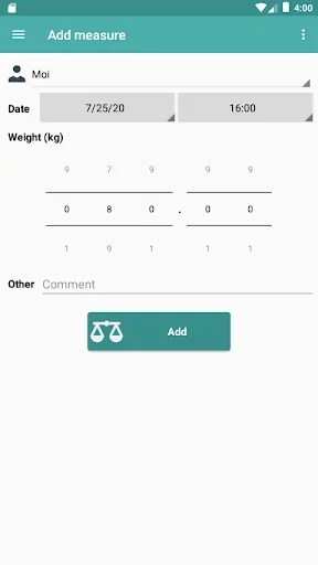 MesureImc (Weight and BMI)