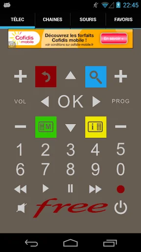 FreeTelec Télécommande Freebox