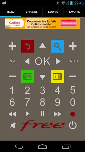 FreeTelec Télécommande Freebox screenshot 1