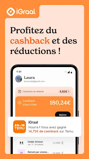 iGraal-Cashback & Codes Promos screenshot 1