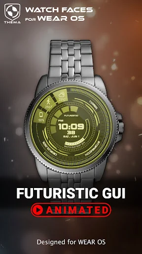 Futuristic GUI Watch Face