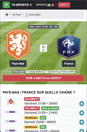 Programme TV Sport