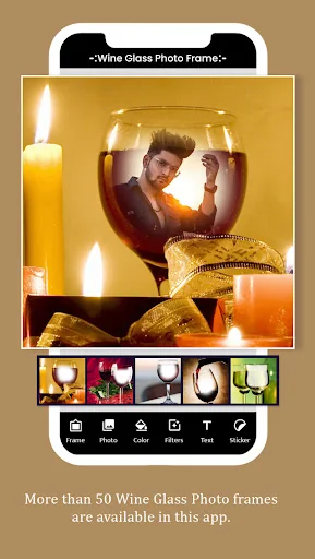 Wine Glass Photo Frame screenshot 2