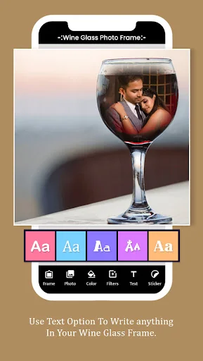 Wine Glass Photo Frame screenshot 4