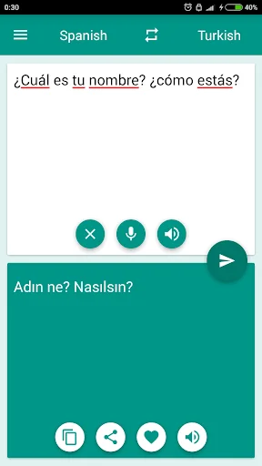 Spanish-Turkish Translator screenshot 2