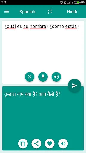 Hindi-Spanish Translator screenshot 1