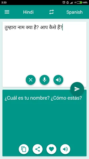 Hindi-Spanish Translator screenshot 2