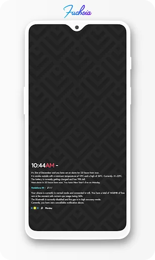 Fuchsia KWGT - Gradient Based  screenshot 3