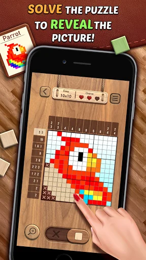 Nonogram* : Wood Cross Pixel A
