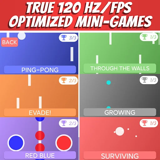 120hz mini games offline screenshot 1