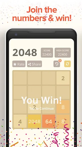1024 Puzzle Numbers Game screenshot 2