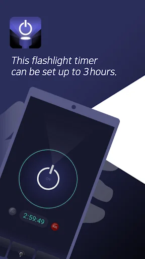 Flashlight timer police SOS screenshot 1