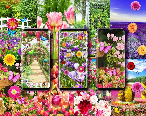 Flower garden live wallpaper