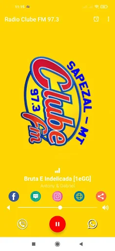 Rádio Clube 97 FM - Sapezal MT