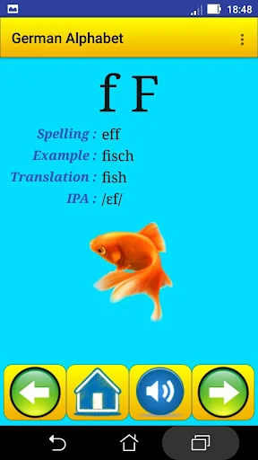 German alphabet for students screenshot 2