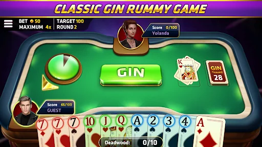 Gin Rummy - Classic Card Game screenshot 1