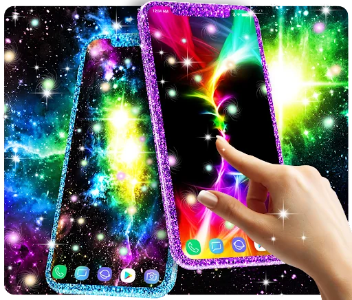 Glowing live wallpaper screenshot 3