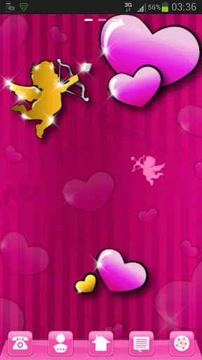 Lovely Pink Theme GO Launcher