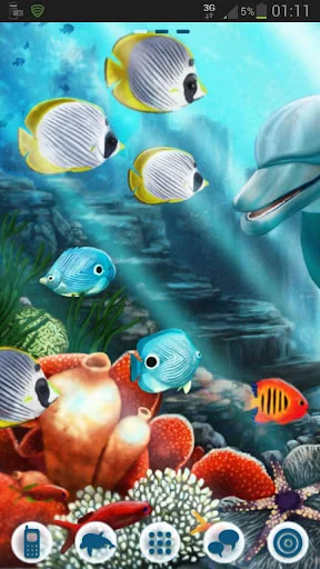 Sea Fish Theme GO Launcher screenshot 3