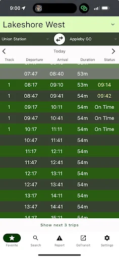 GO Train Schedules and Claims screenshot 3