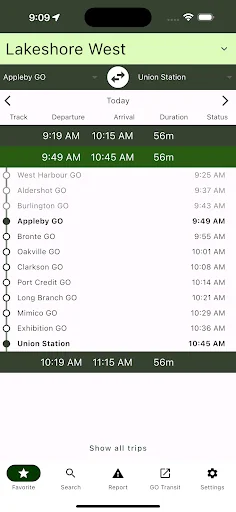 GO Train Schedules and Claims screenshot 4