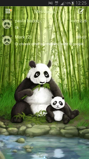 Panda Theme GO SMS Pro screenshot 1