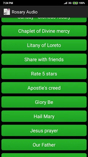 Rosary audio English screenshot 2
