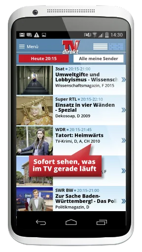 TVdirekt – Fernsehprogramm screenshot 1