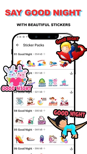 GoodNight Sticker For Whatsapp screenshot 2