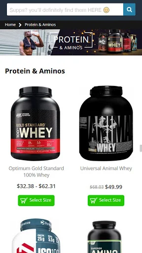 GoSupps.com screenshot 2