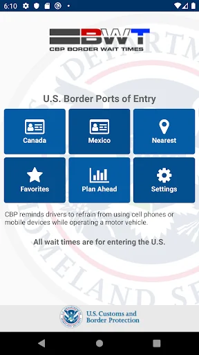 CBP Border Wait Times