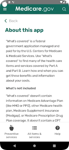What's covered screenshot 3