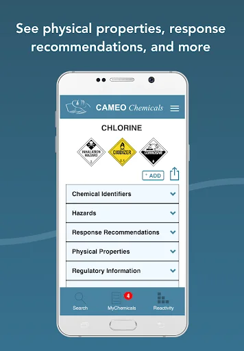 CAMEO Chemicals screenshot 2