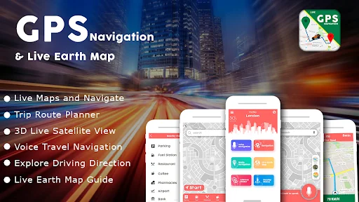Live Navigation GPS: Earth Map
