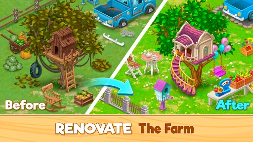 Granny’s Farm:  Match-3 screenshot 1