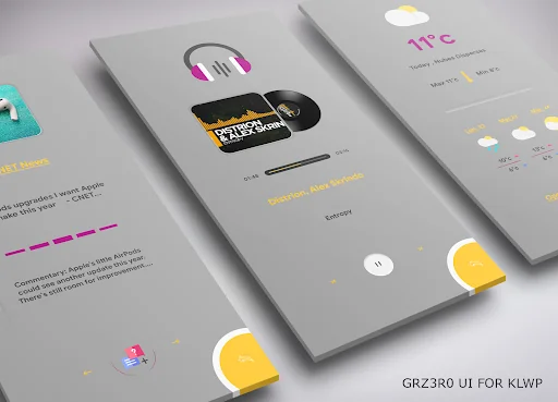 GR Z3R0 UI for Klwp