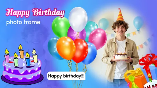 Happy Birthday Photo Frame