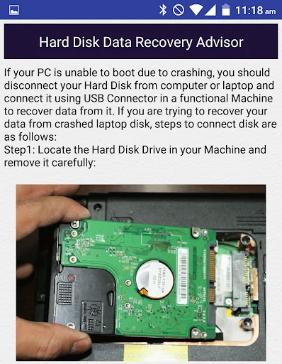 Hard Disk Data Recovery Help screenshot 2