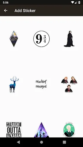 H. Potter Stickers Maker screenshot 1