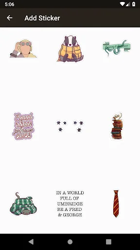 H. Potter Stickers Maker screenshot 3