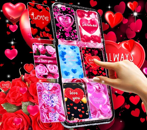 I love you live wallpaper screenshot 1