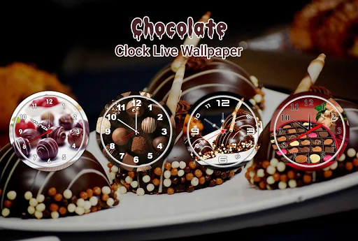 Chocolate Clock Live Wallpaper