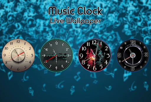 Music Clock Live Wallpaper