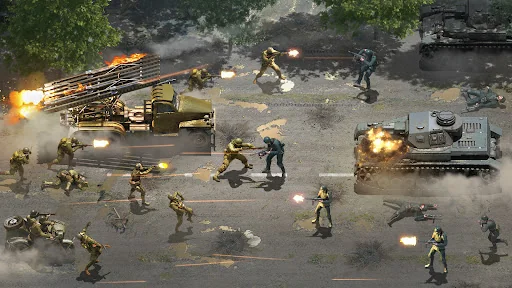 Heroes of War: Idle army game screenshot 1
