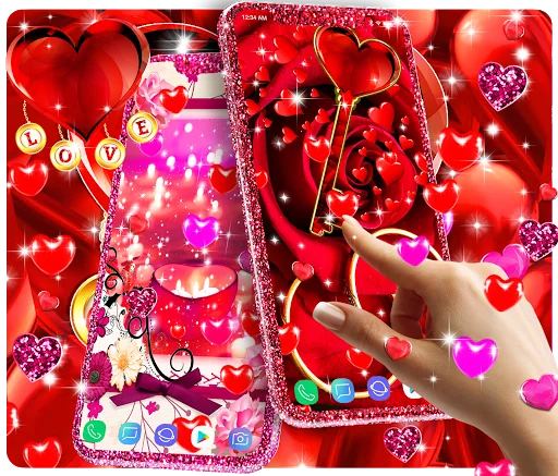 Romantic live wallpaper screenshot 1