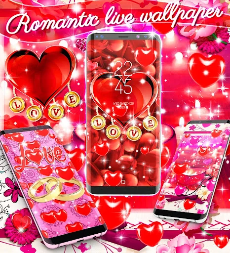 Romantic live wallpaper screenshot 2