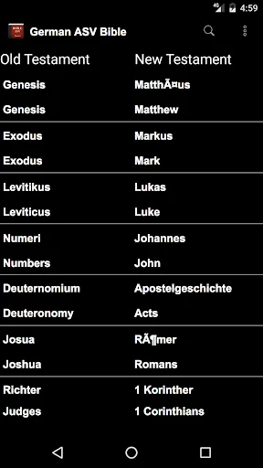 German English ASV Bible