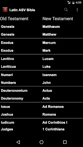 Latin English ASV Bible
